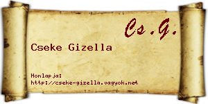 Cseke Gizella névjegykártya