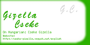 gizella cseke business card